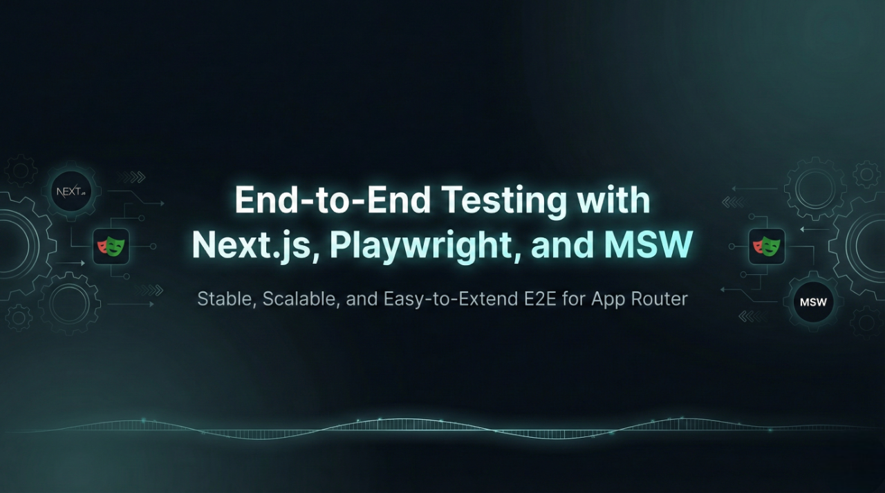 End-to-End test with Nextjs, Playwright and MSW