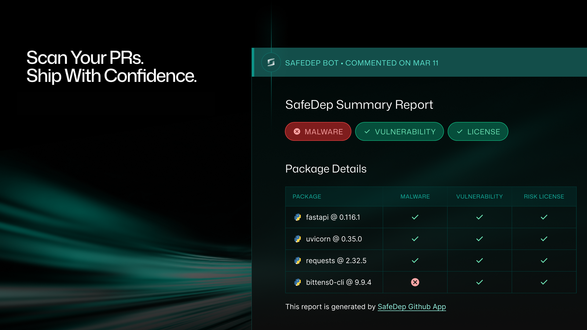 Ship Code. Not Malware. SafeDep Launches GitHub App for Malicious Package Protection